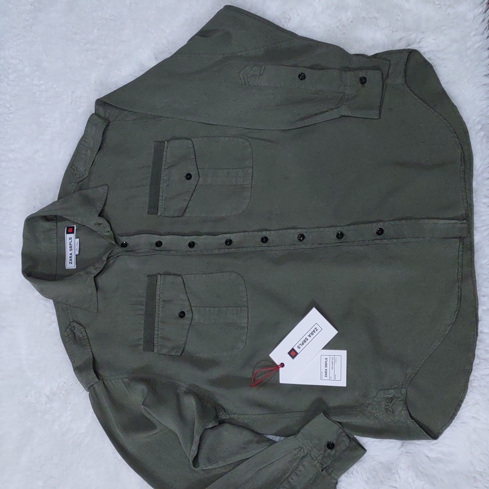 ZARA SRPLS LONG SLEEVE SHIRT. - Picture 10 of 17